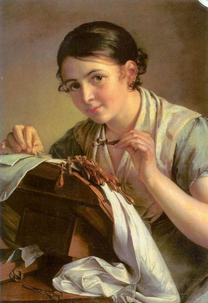 Denteli&egrave;re par Vassili Andreevich Tropinine
