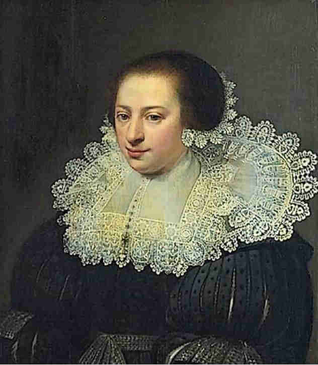Portrait de femme avec collerette en dentelle Jan Antonisz van Ravesteyn