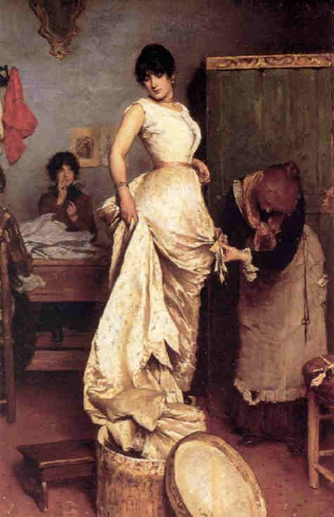 Chez la couturi&egrave;re par Franz Xaver Simm